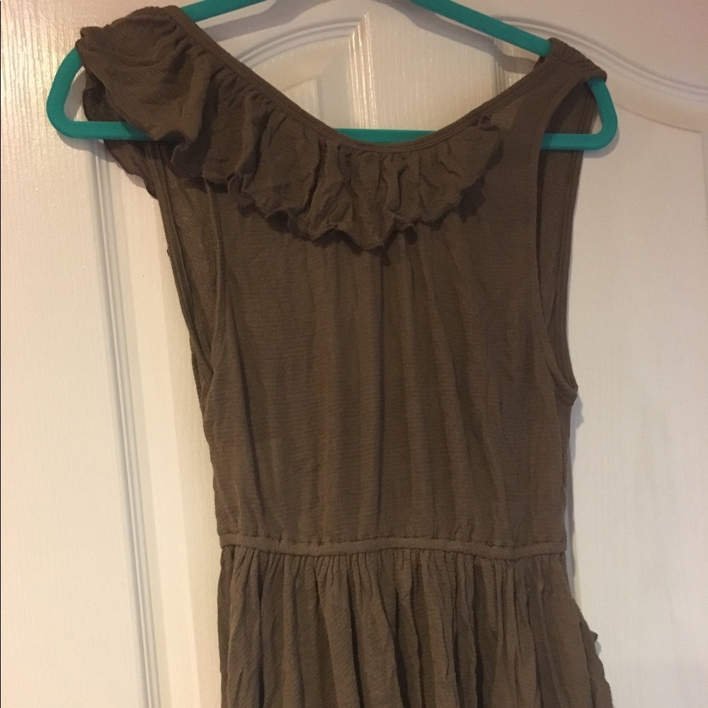 Free People Olive Wrap-Style Short Sleeve Tee - Picture 3 of 4